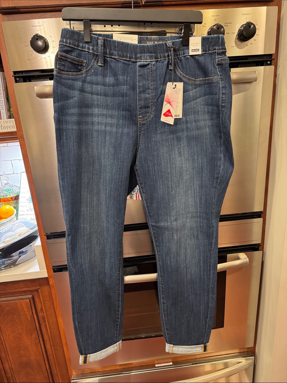 Judy Blue Medium/Dark Blue Stretch Ankle Jeans